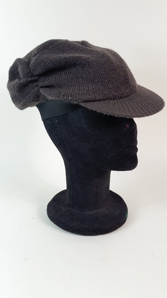 Damesmuts, pet of wollen baret, bruin. 2A9, Tweedehands verkoop, Tweedehands verkoop, Ophalen of Verzenden, Gedragen