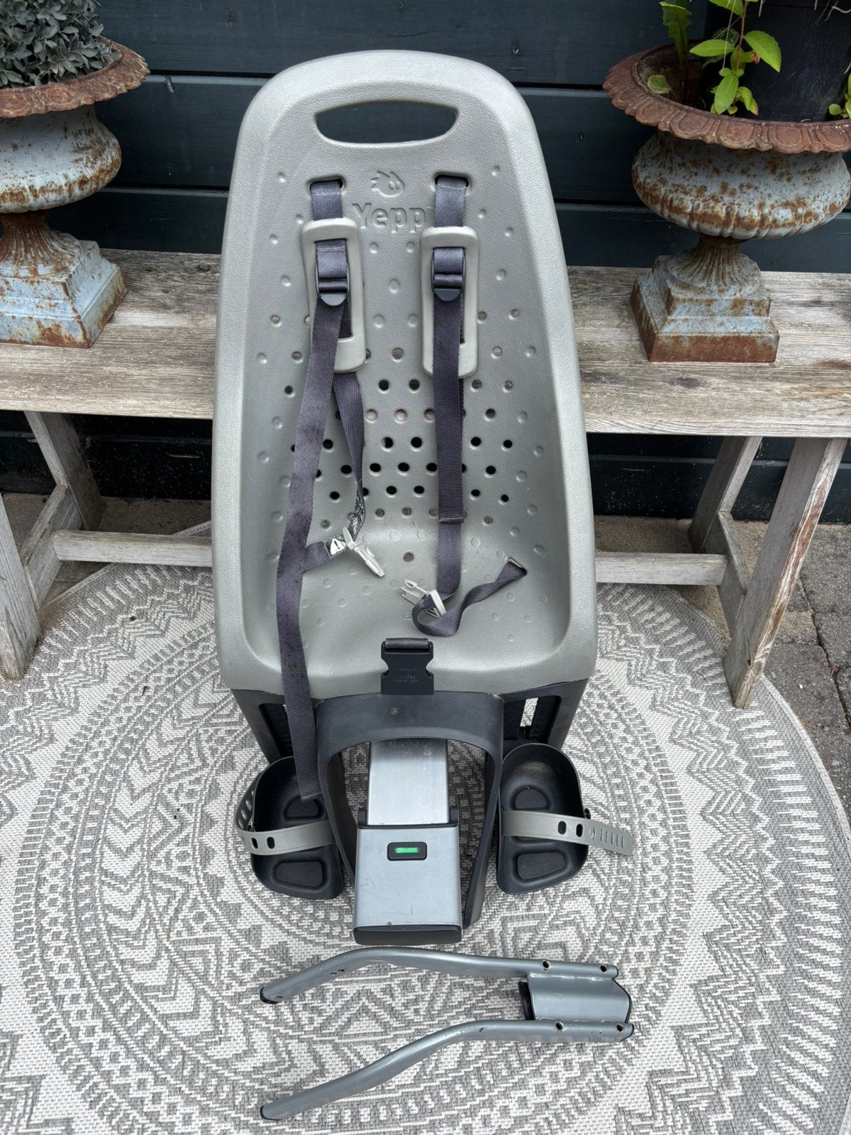 Yep achterzitje, met beugel voor aan het frame, Ophalen, Achterzitje, 9 t/m 18 kg, Gebruikt