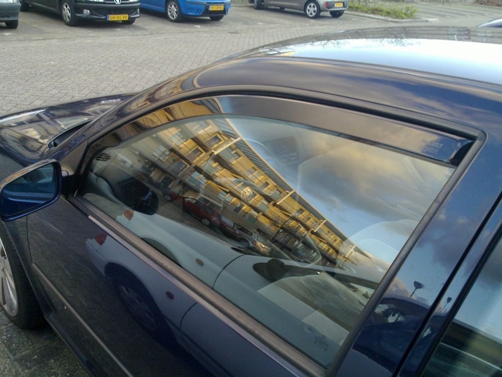 vw volkswagen golf 4 zijwindschermen raamspoilers, Ophalen of Verzenden