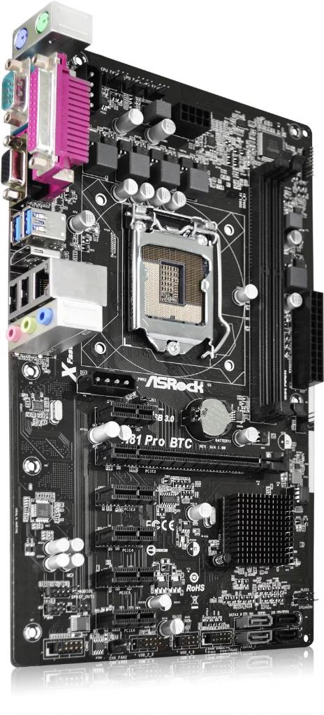 ASRock H81 Pro BTC Moederbord, Computers en Software, DDR3, Ophalen of Verzenden, Zo goed als nieuw, LGA 1150