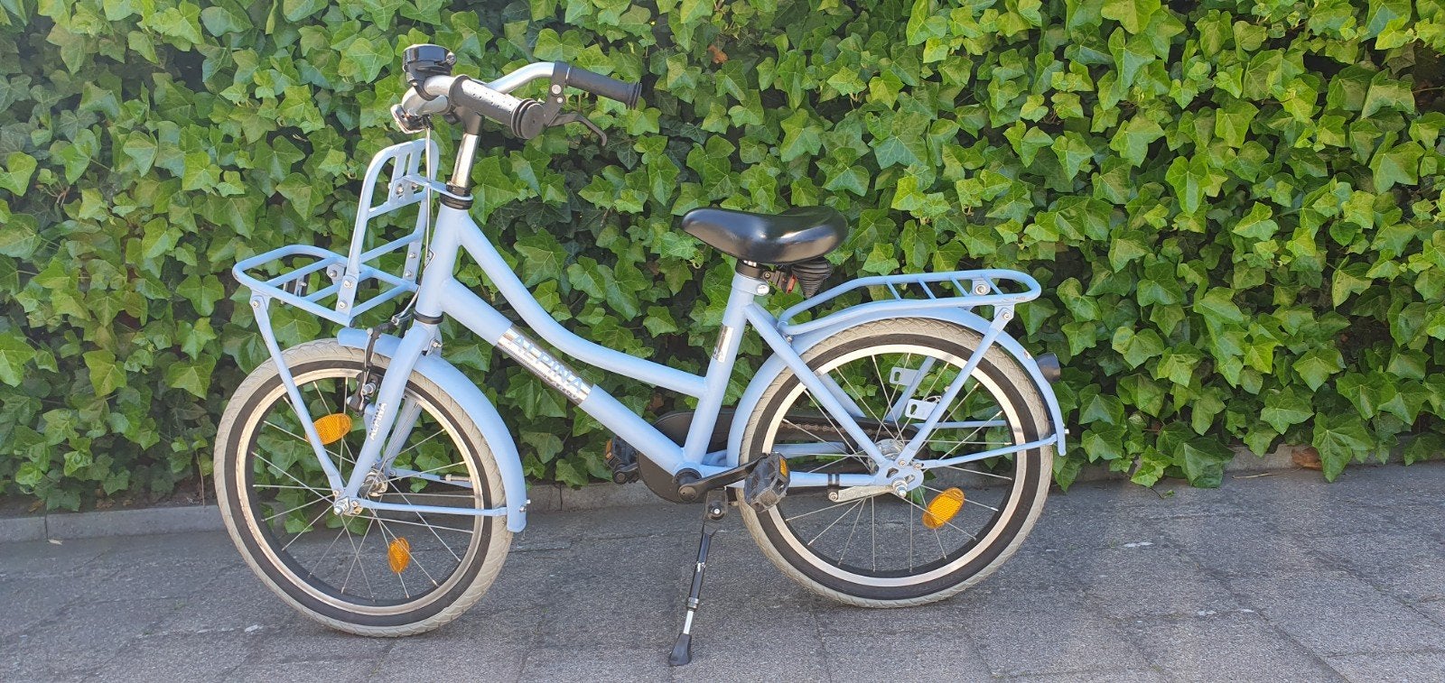 Alpina Cargo fiets - Lichtblauw - 18 inch, Fietsen en Brommers, Fietsen | Kinderfietsjes, Ophalen, Terugtraprem, Alpina, 16 tot 20 inch