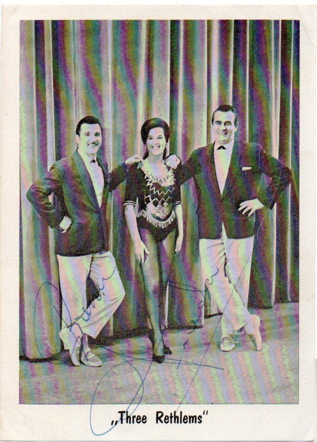 Three Rethlems (Amsterdam Variety) met echte handtekeningen, Ophalen, 1940 tot 1960, Sterren en Beroemdheden