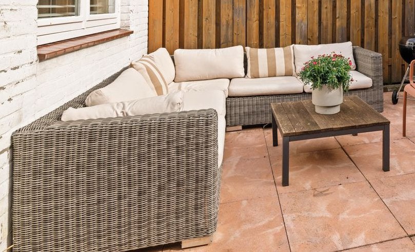 Tuin loungebank, Tuin en Terras, Ophalen, Kunststof, 6 zitplaatsen, Zo goed als nieuw