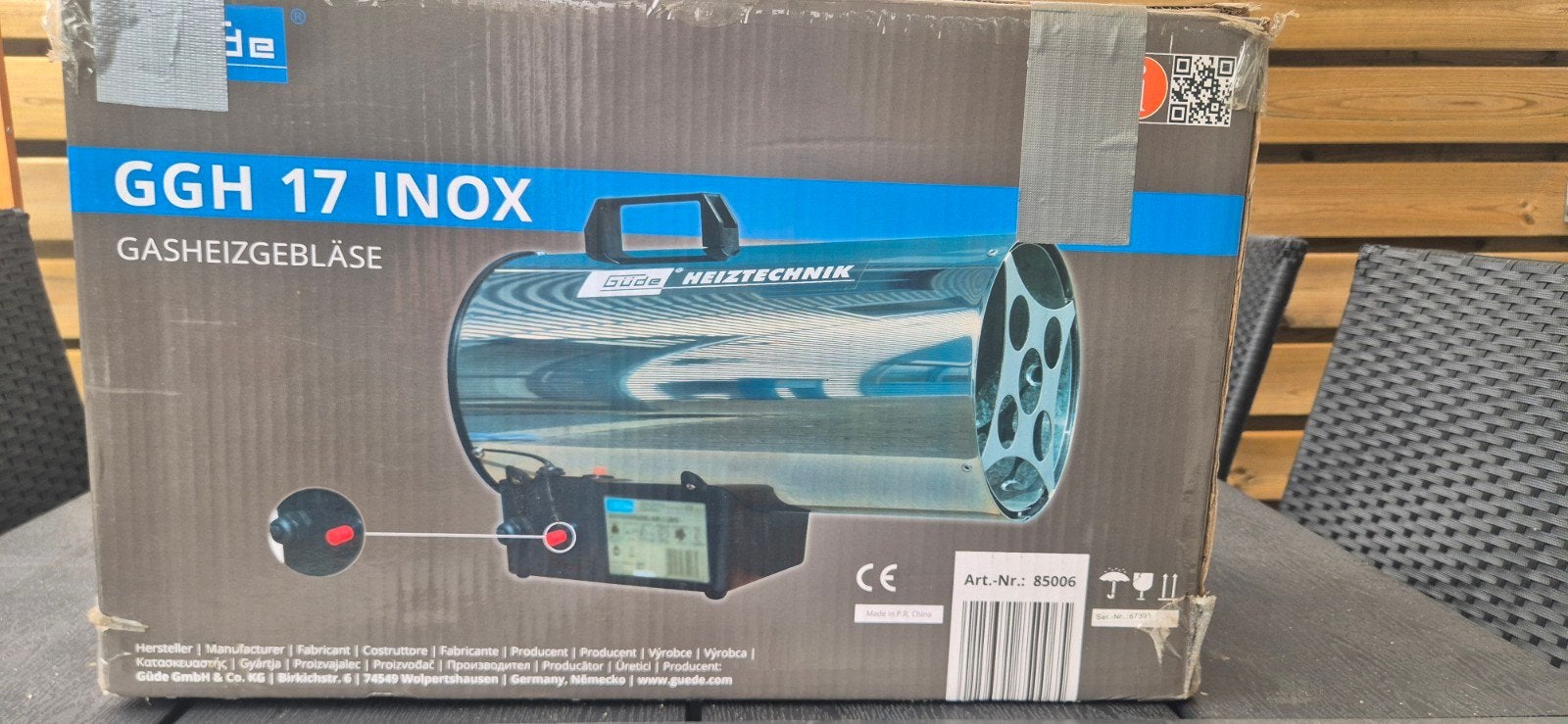 Güde GGH 17 Inox heteluchtkanon - Gasheater, Minder dan 30 cm, Kachel, Minder dan 60 cm, Ophalen of Verzenden