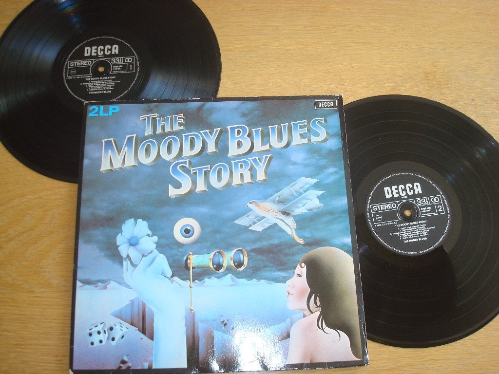 Dubb. Lp The Moody Blues Story, Cd's en Dvd's, Ophalen of Verzenden, Zo goed als nieuw, 12 inch, LP