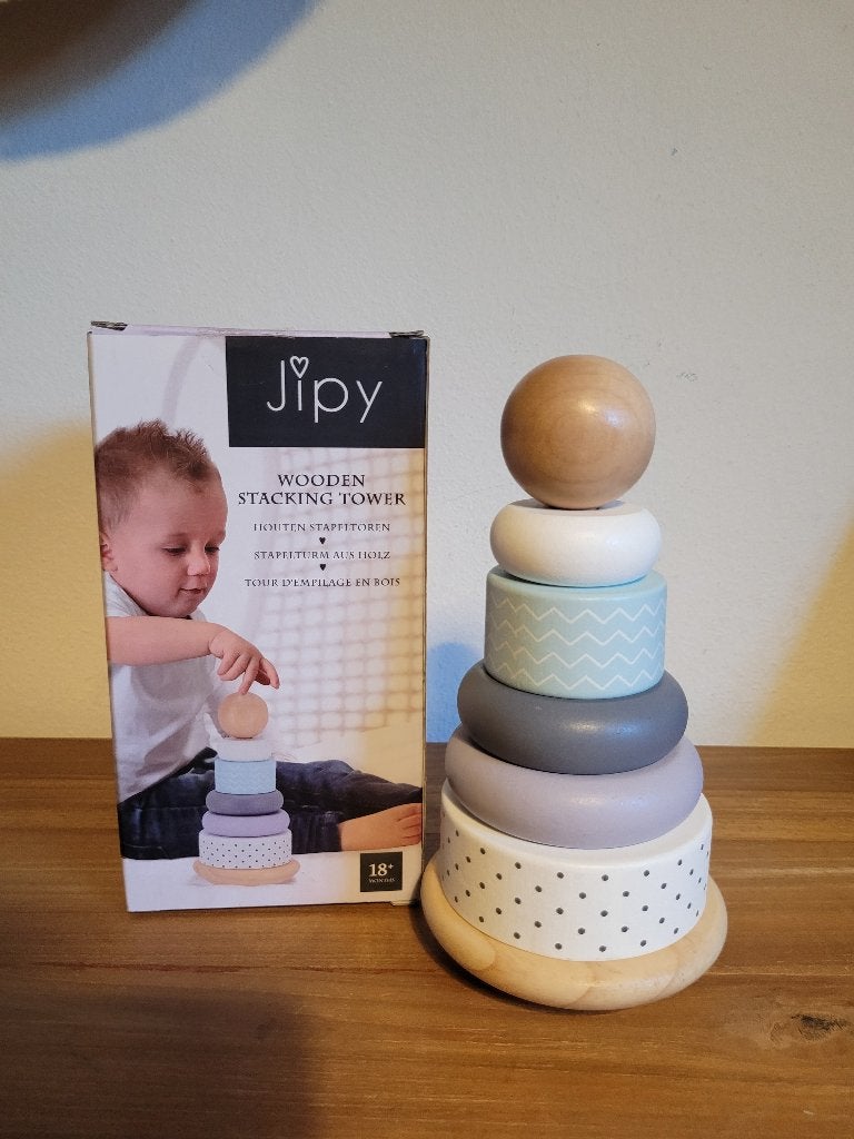 Houten Stapel Toren Jipy. Nieuw, Ophalen of Verzenden, Nieuw, Overige typen