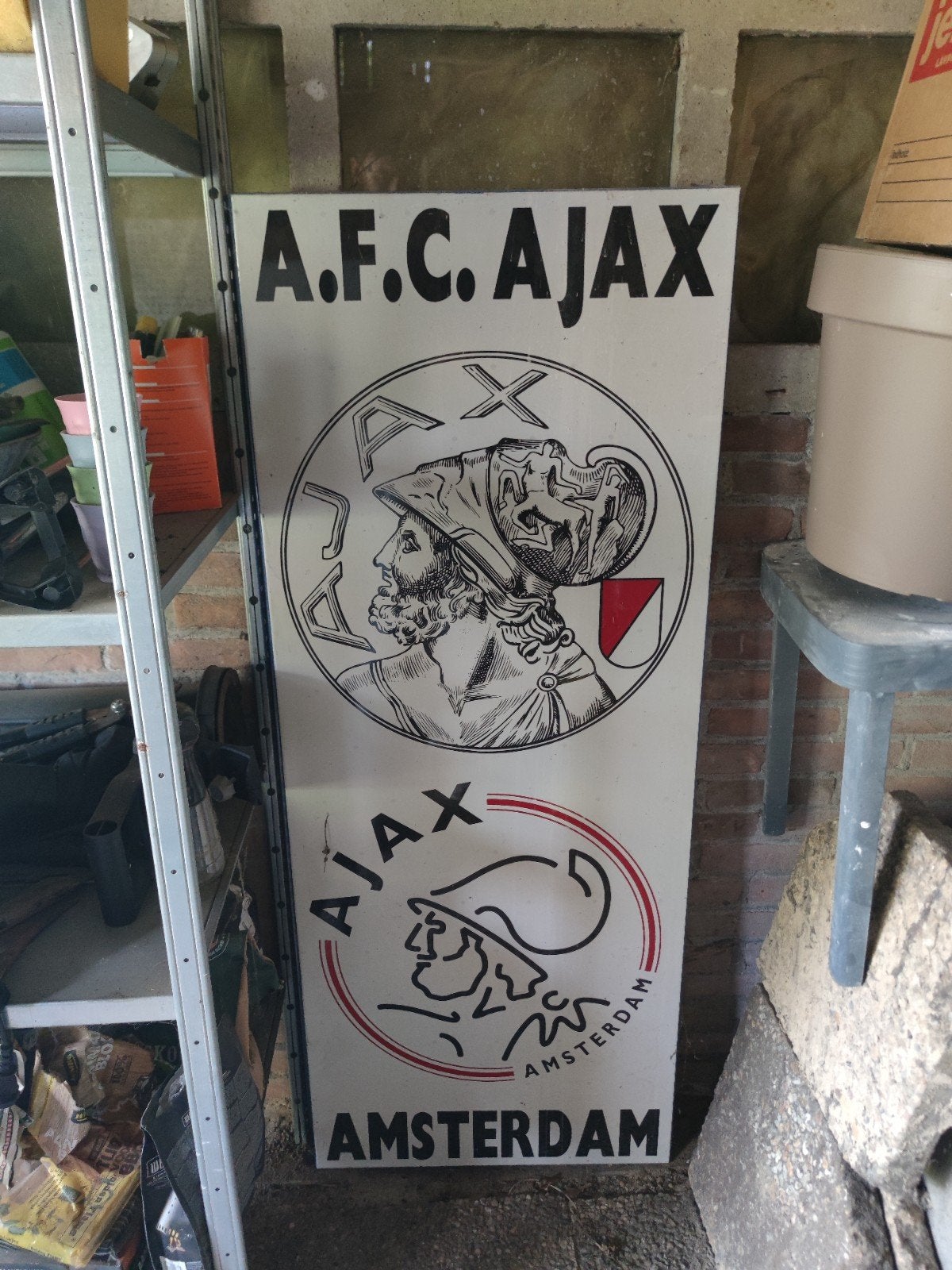 Decoratie bord van Ajax - handgemaakt, Ophalen, Onbekend, Zo goed als nieuw, Onbekend