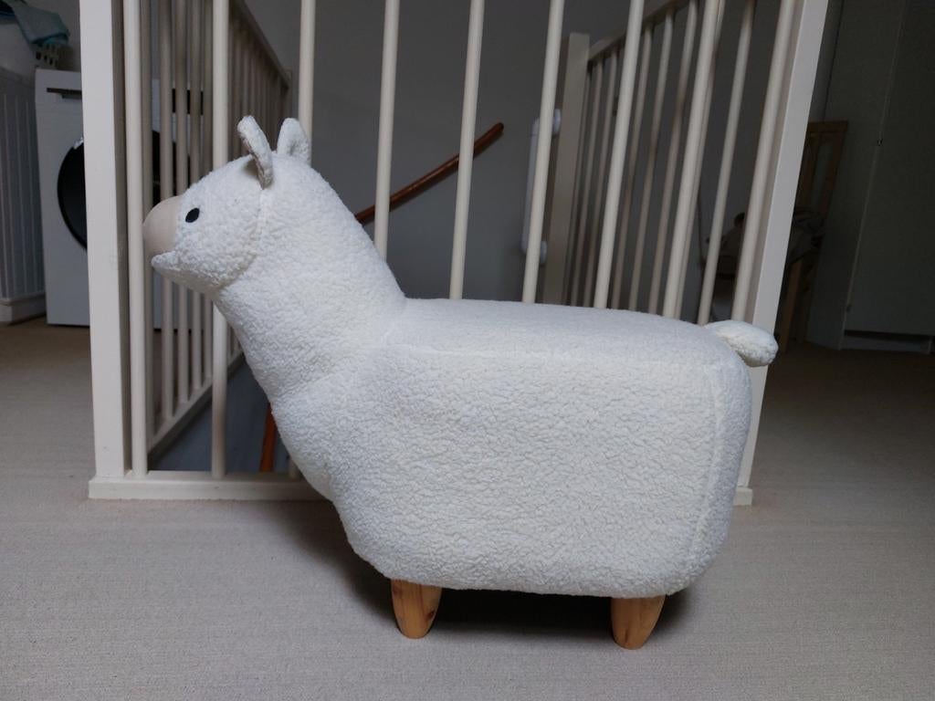 Leuk Alpaca Poefje - Zacht en Decoratief, Ophalen, Minder dan 50 cm, Speels, Kinderkamer, Alpaca, 50 tot 75 cm