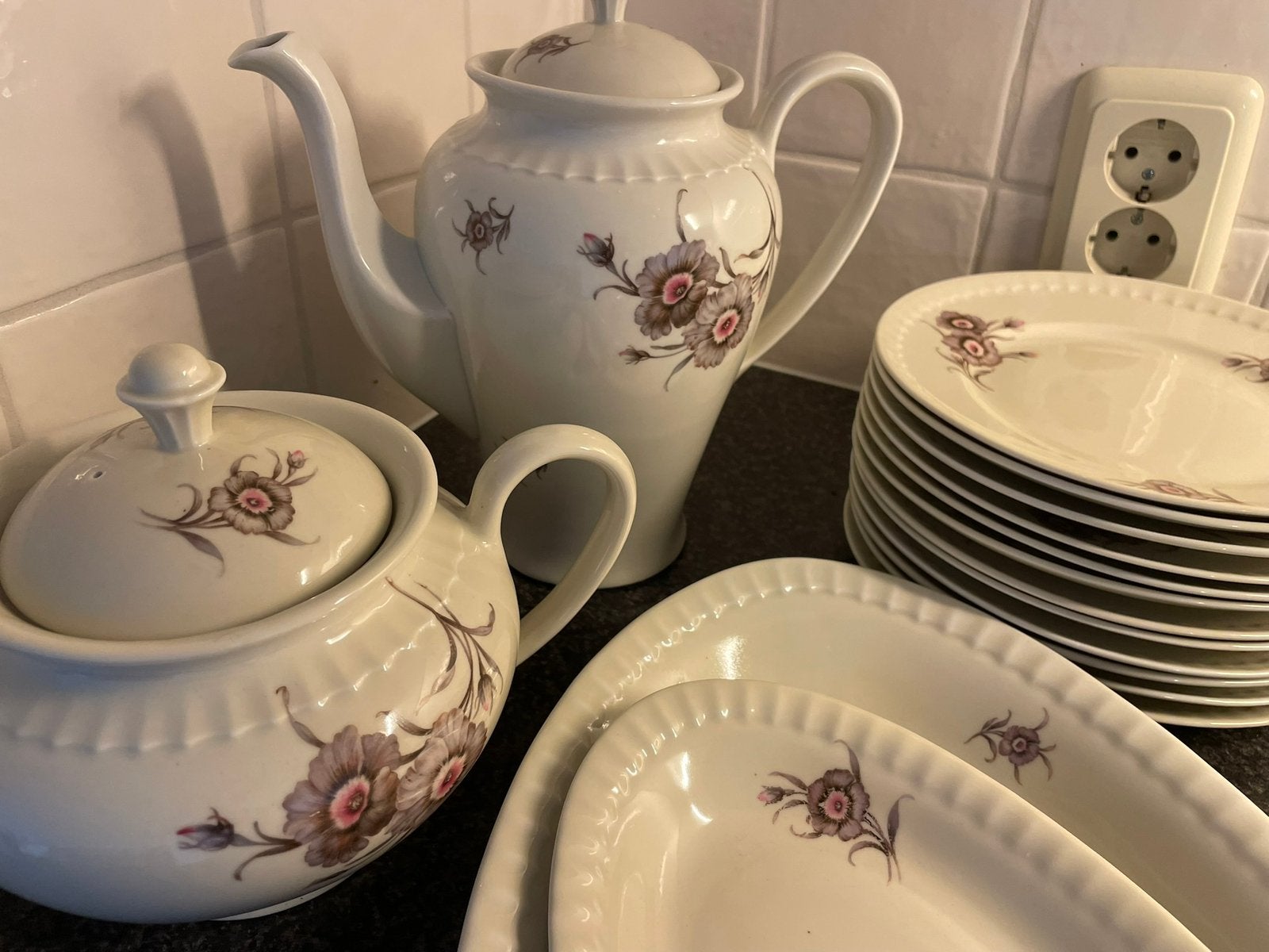 Vintage retro servies MOSA theeservies ontbijtservies, Antiek en Kunst, Ophalen