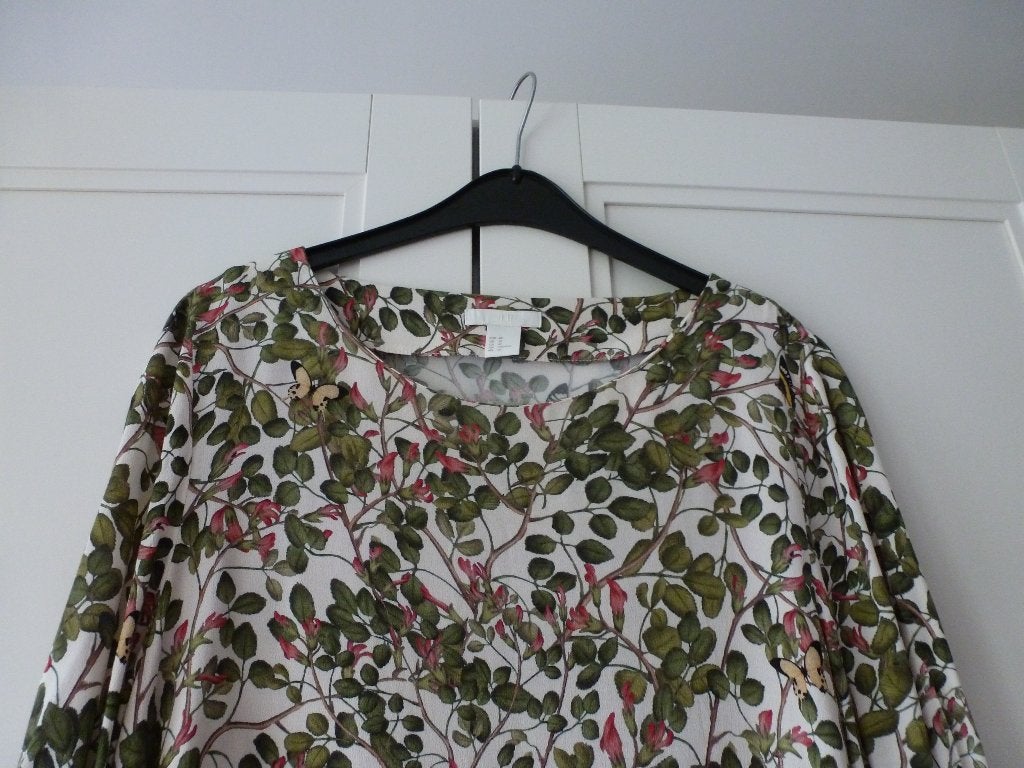 Blouse HM 40 - Groen-beige, Maat 38/40 (M), Overige kleuren, HM, Ophalen of Verzenden