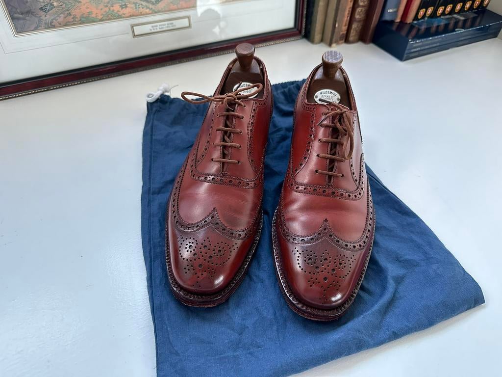 Edward Green brogues, Kleding | Heren, Schoenen, Bruin, Ophalen of Verzenden, Zo goed als nieuw, Veterschoenen