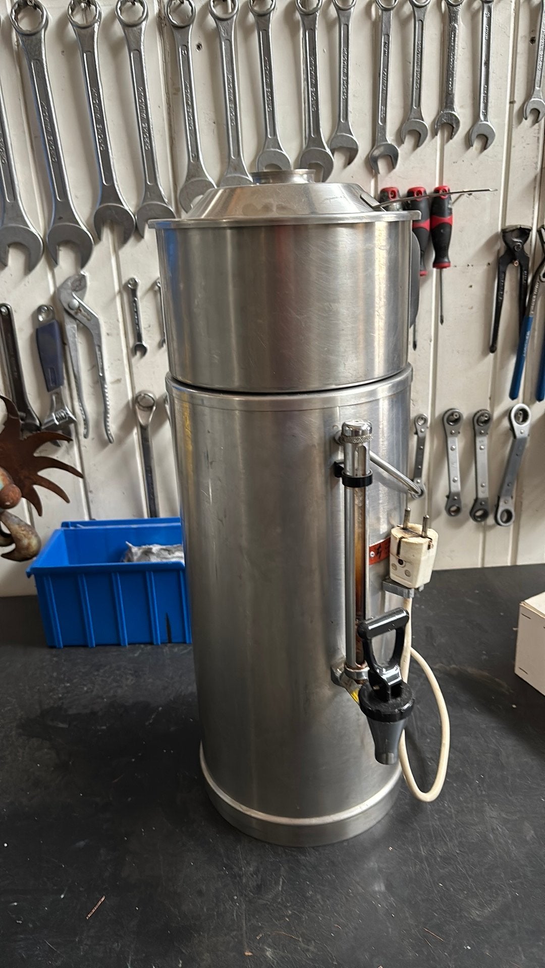 Koffiezetter percolator, Witgoed en Apparatuur, Koffiezetapparaten, Ophalen, Gebruikt, Koffiemachine, Gemalen koffie