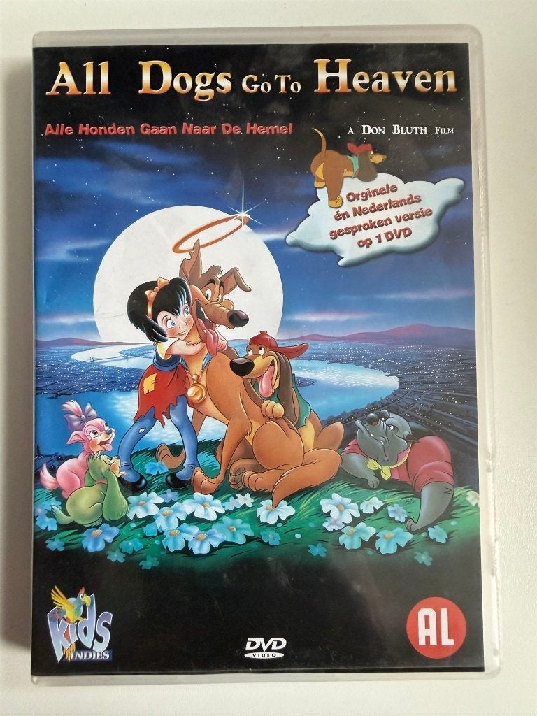 Alle Honden Gaan Naar de Hemel (1989) DVD | Actie 5=4, Cd's en Dvd's, Nederlands, Ophalen of Verzenden, Zo goed als nieuw, Extra's