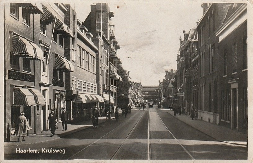 Haarlem Kruisweg 1939, Ophalen of Verzenden, 1920 tot 1940, Gelopen, Noord-Holland