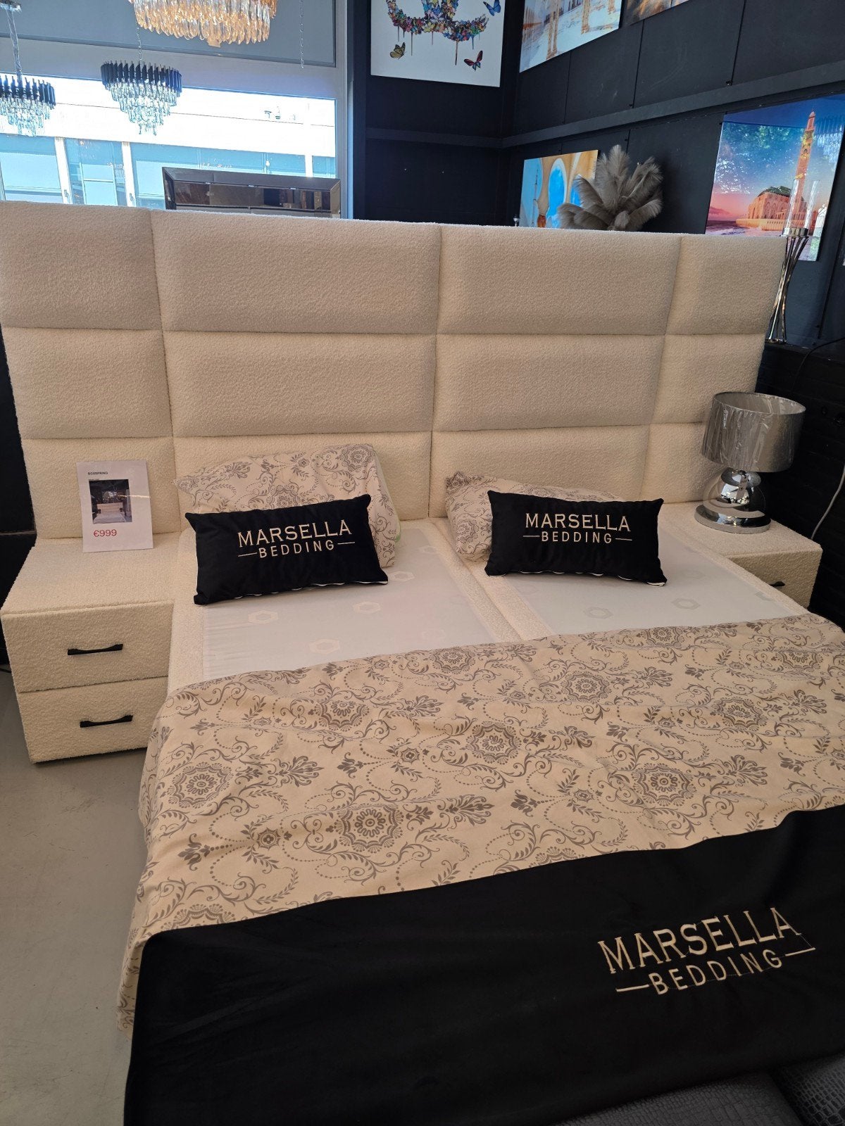 Luxe Boxspring Marsella Bedding - Diverse Modellen, Huis en Inrichting, Ophalen of Verzenden