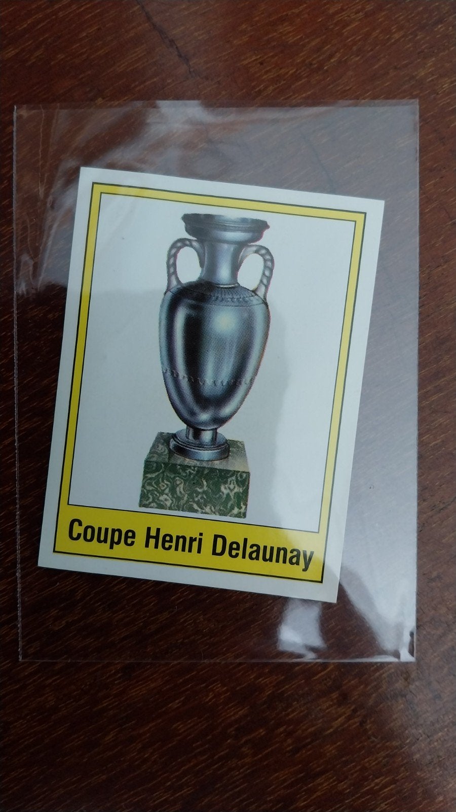Panini Voetbal 89 sticker #336 - Coupe Henri Delaunay, Verzamelen, Ophalen of Verzenden, Zo goed als nieuw, Buitenlandse clubs