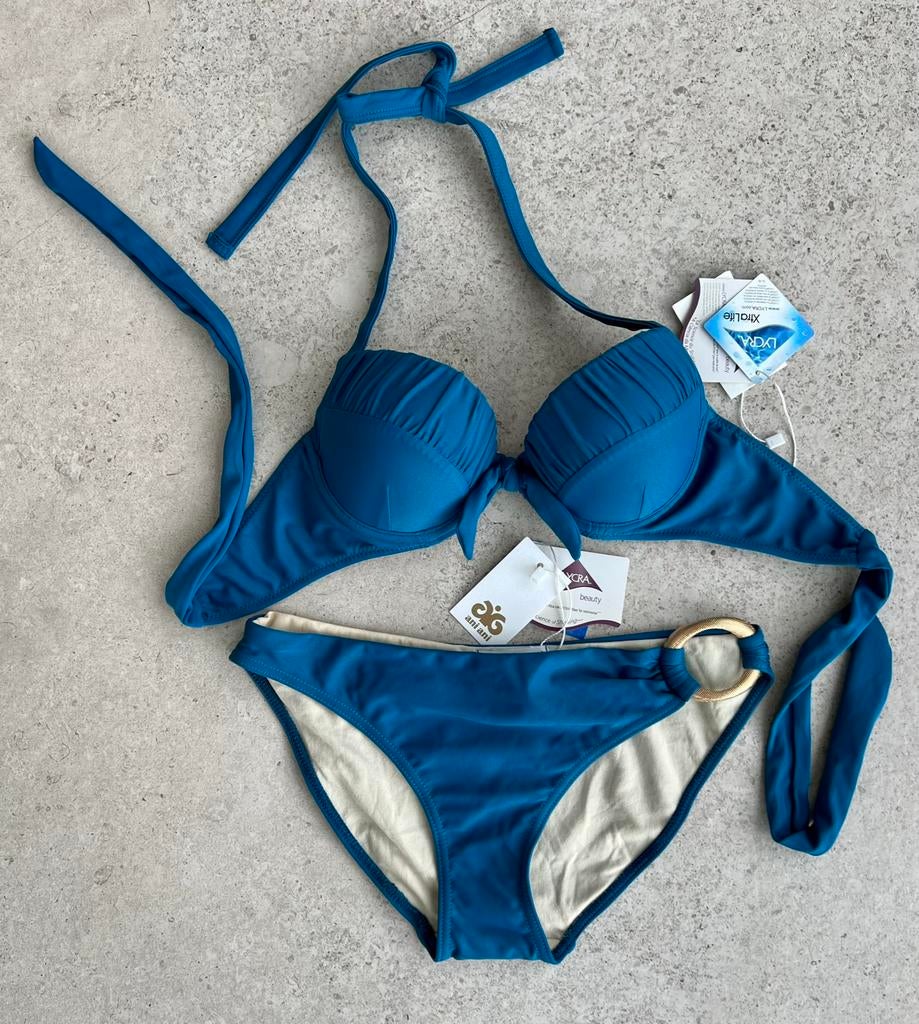 Nieuw! Ani Ani petrol blauw bikini maat 34 - XS, Ophalen of Verzenden, Nieuw, Blauw, Bikini