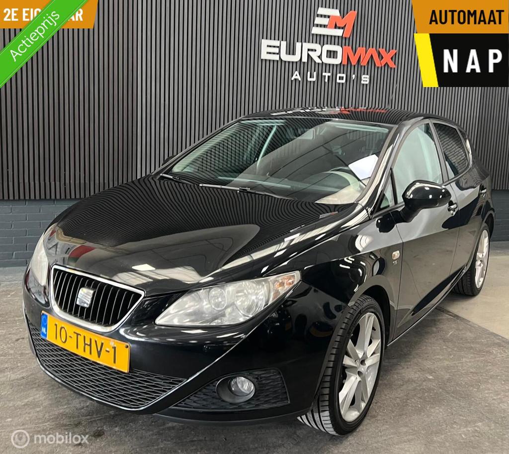 Seat Ibiza 1.2 TSI Sport Automaat | NAP | 2e eigenaar, Euro 5, Stof, Zwart, 4 cilinders