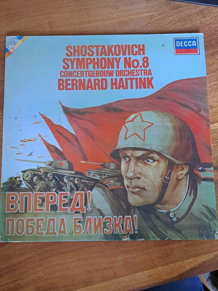 Shostakovich Symfonie Nr. 8 - Bernard Haitink Vinyl Album, Cd's en Dvd's, Vinyl | Klassiek, Ophalen of Verzenden, Gebruikt, 12 inch