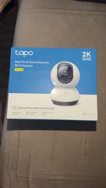Tapo Pan/Tilt AI Home Security Wi-Fi Camera 2K QHD, Ophalen of Verzenden, Nieuw, Binnencamera
