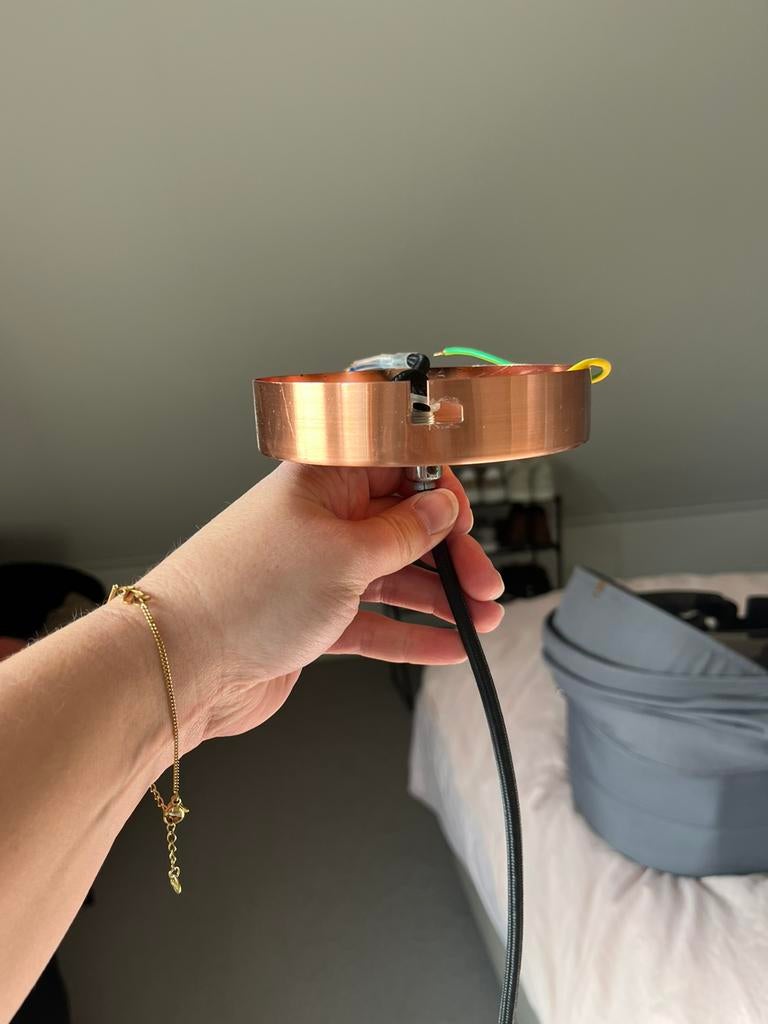 Hanglamp rose goud. Nieuw., Huis en Inrichting, Lampen | Hanglampen, Ophalen, Nieuw, Overige materialen, 75 cm of meer