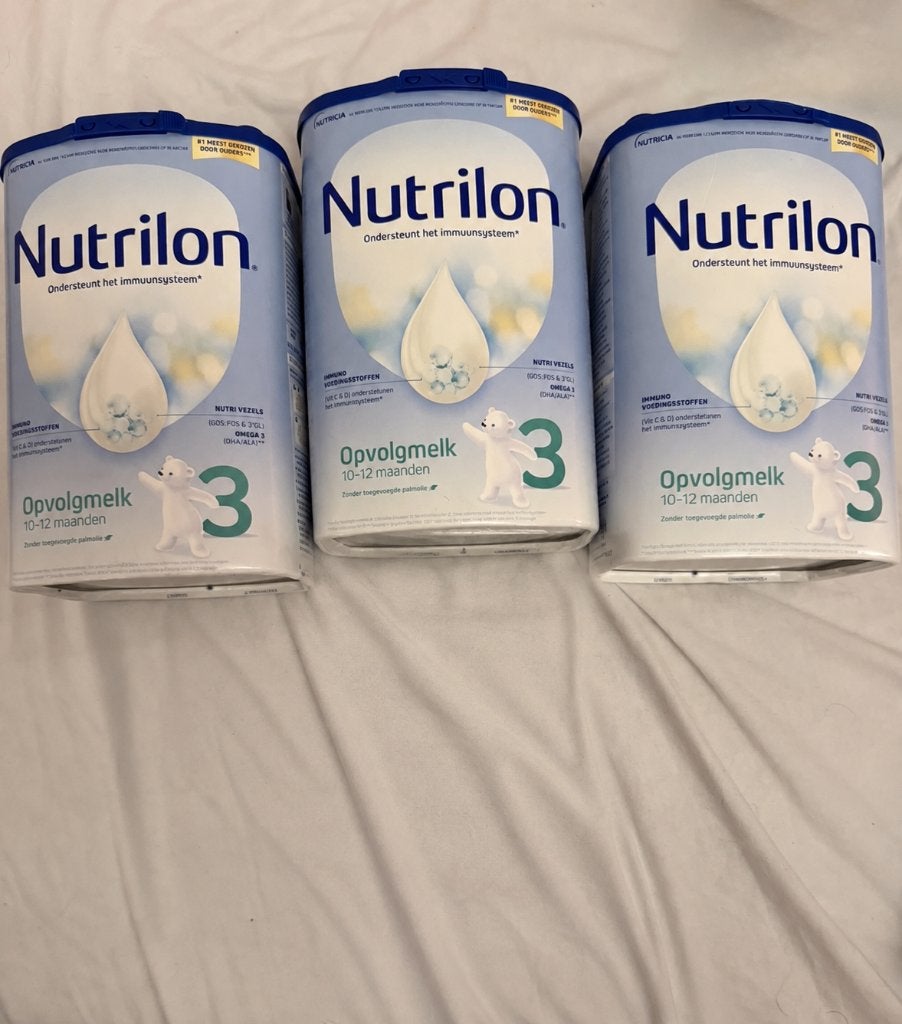 3x Nutrilon 3 Opvolgmelk - Flesvoeding Vanaf 10 Maanden, Ophalen of Verzenden, Nieuw, Overige typen, Nutrilon