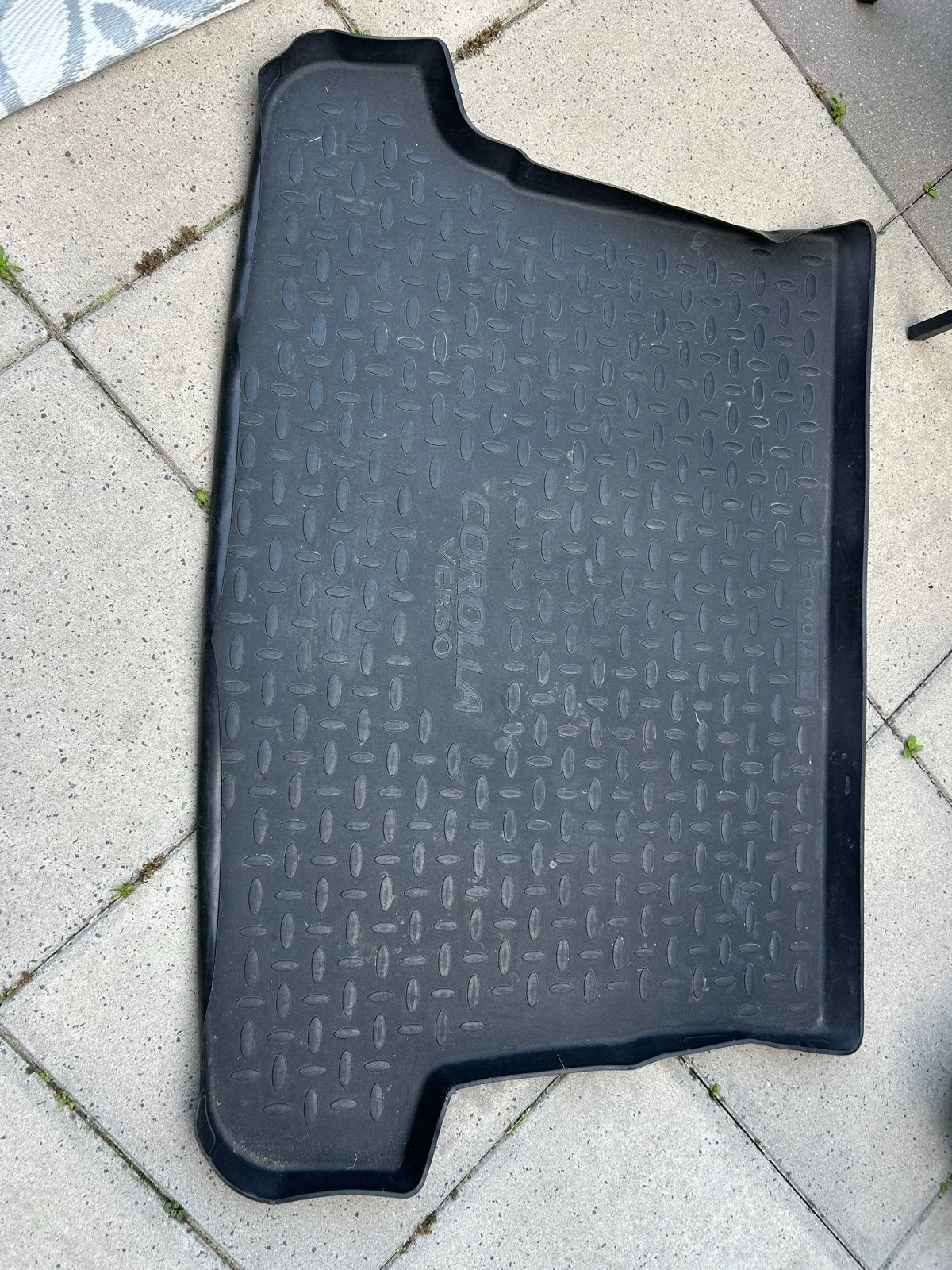 Toyota Corolla Verso rubberen Kofferbakmat model 2004-2009, Ophalen, Gebruikt