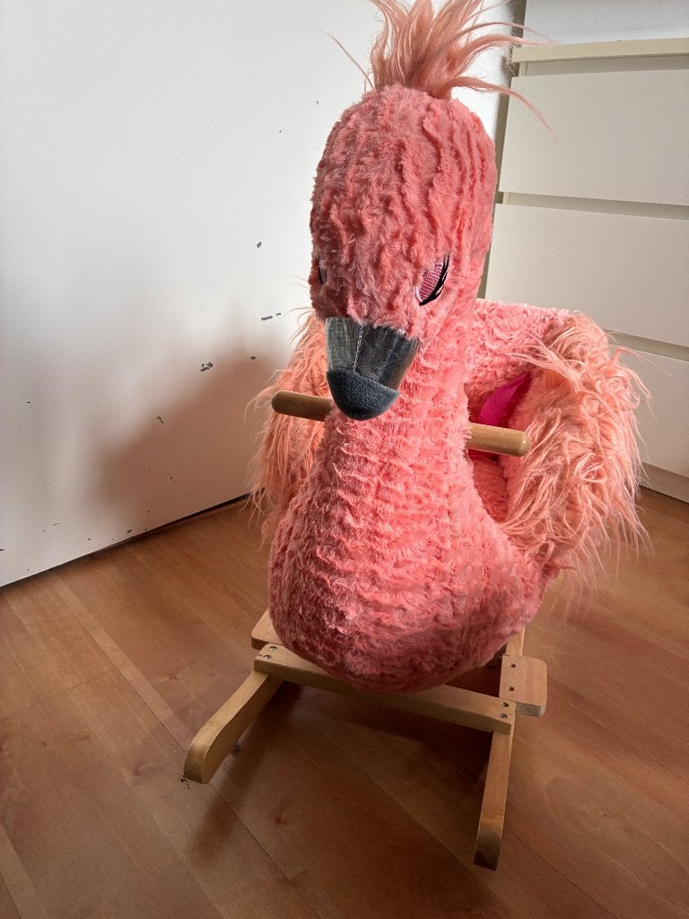 Hobbeldier Flamingo, Ophalen, Gebruikt