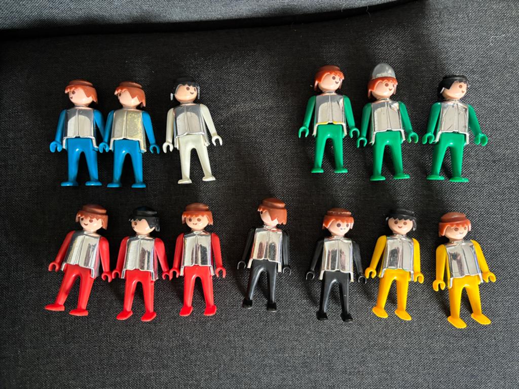 13 Playmobil Poppetjes met Glanzend Harnas, Ophalen of Verzenden, Gebruikt, Los playmobil