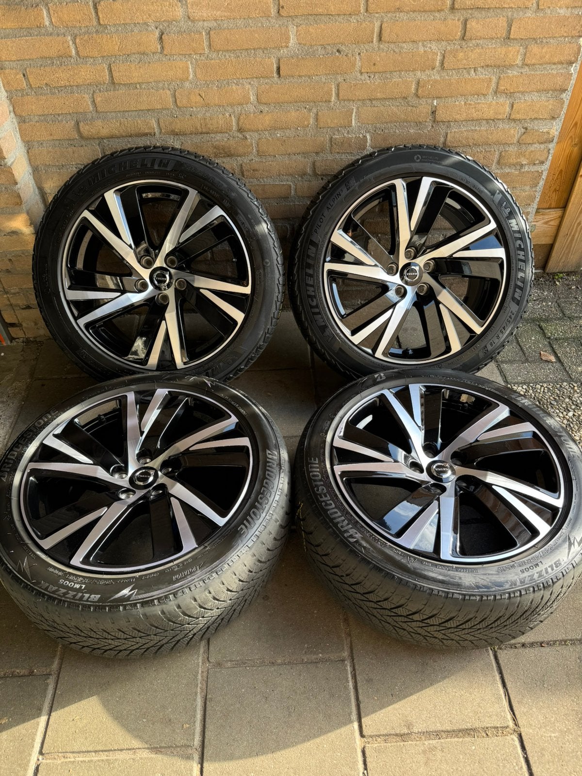 Volvo V90/S90 5 Spoke 18” Velgen Winterset, Auto-onderdelen, Ophalen, 18 inch, 245 mm, Banden en Velgen