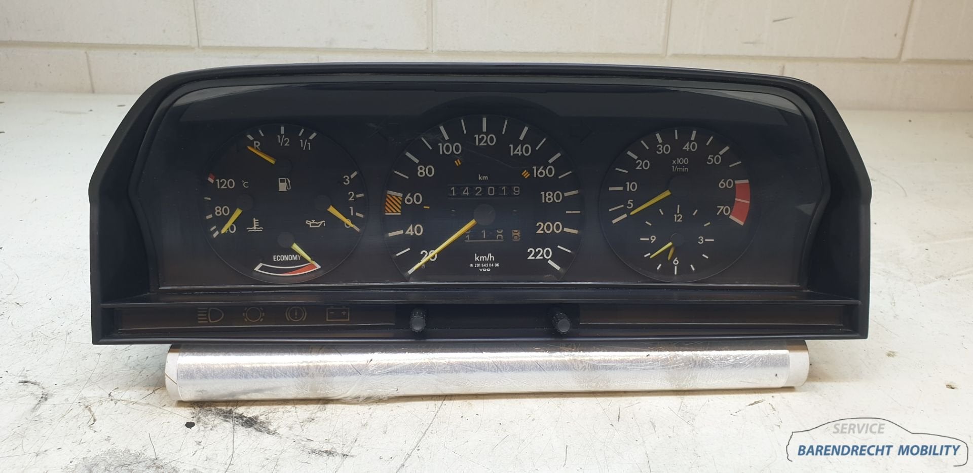 Kmteller cockpit toerenteller W201 190 Mercedes 2015402347 o, Gebruikt, Mercedes-Benz AG, Mercedes-Benz, Ophalen of Verzenden