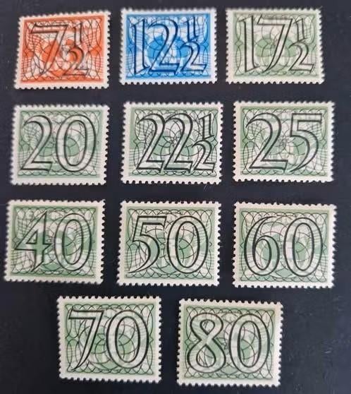 Nederland 1940 - nvph 357-370 - Cijfer type 'Guilloche', Postzegels en Munten, Postzegels | Nederland, Verzenden, Na 1940, Postfris