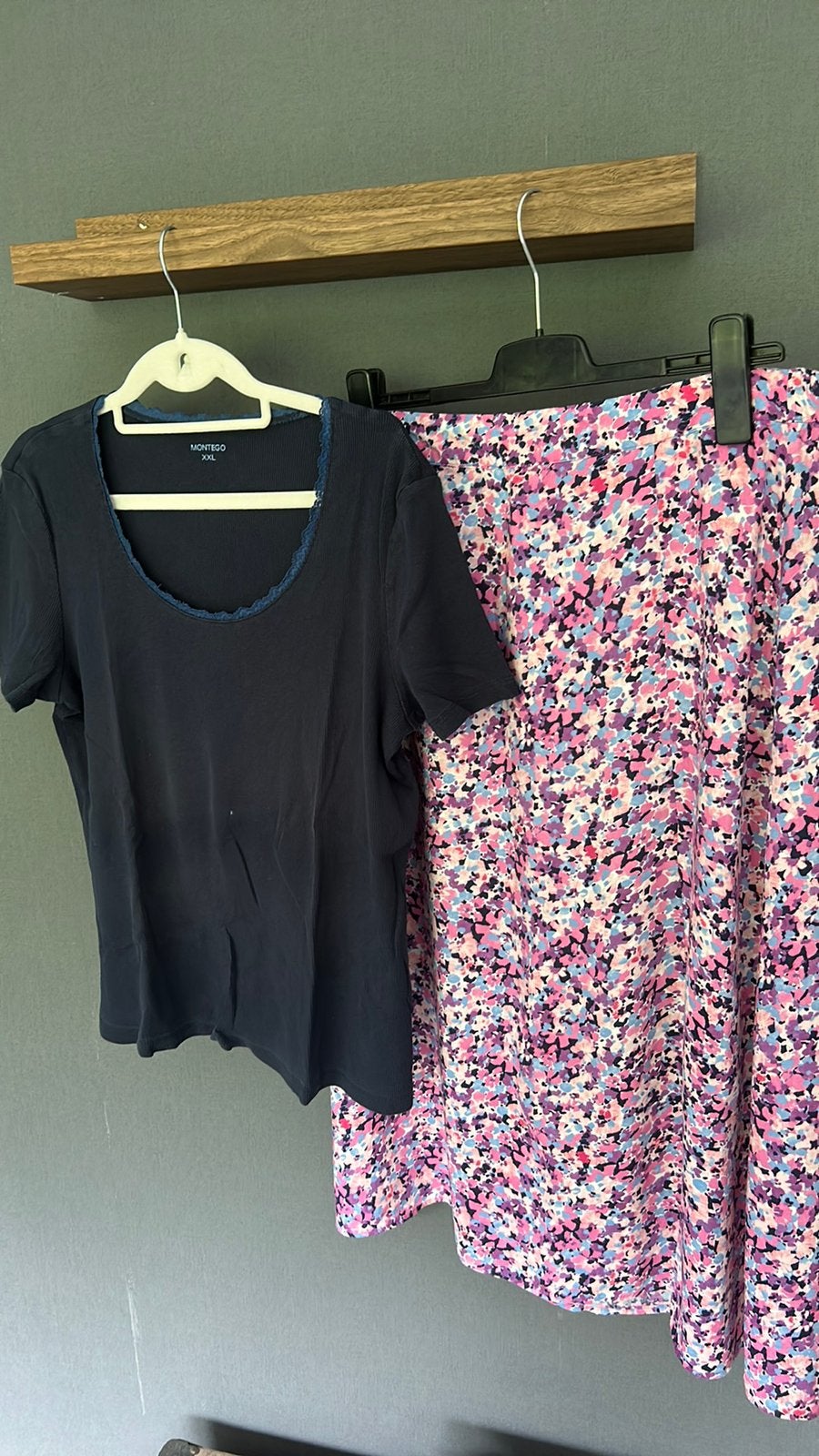 Leuke set: rok met shirt maat 46, Ophalen of Verzenden, Zo goed als nieuw, Maat 46/48 (XL) of groter