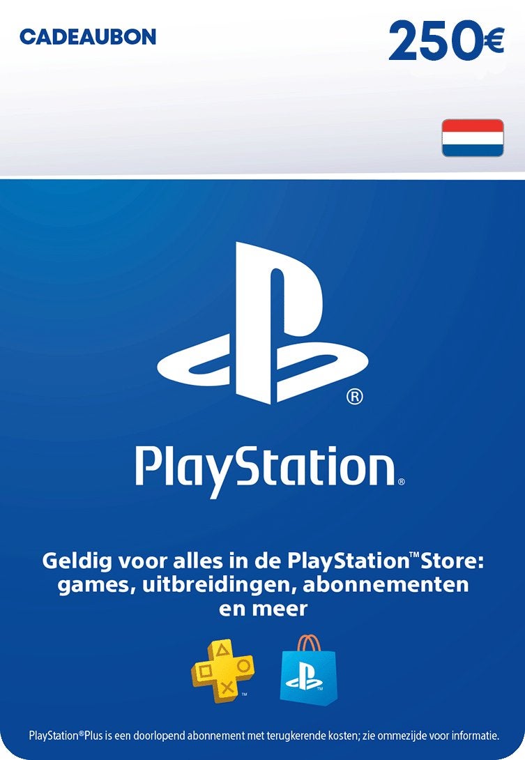 Playstation store tegoed kaart €250, Eén persoon, Cadeaubon, Overige typen