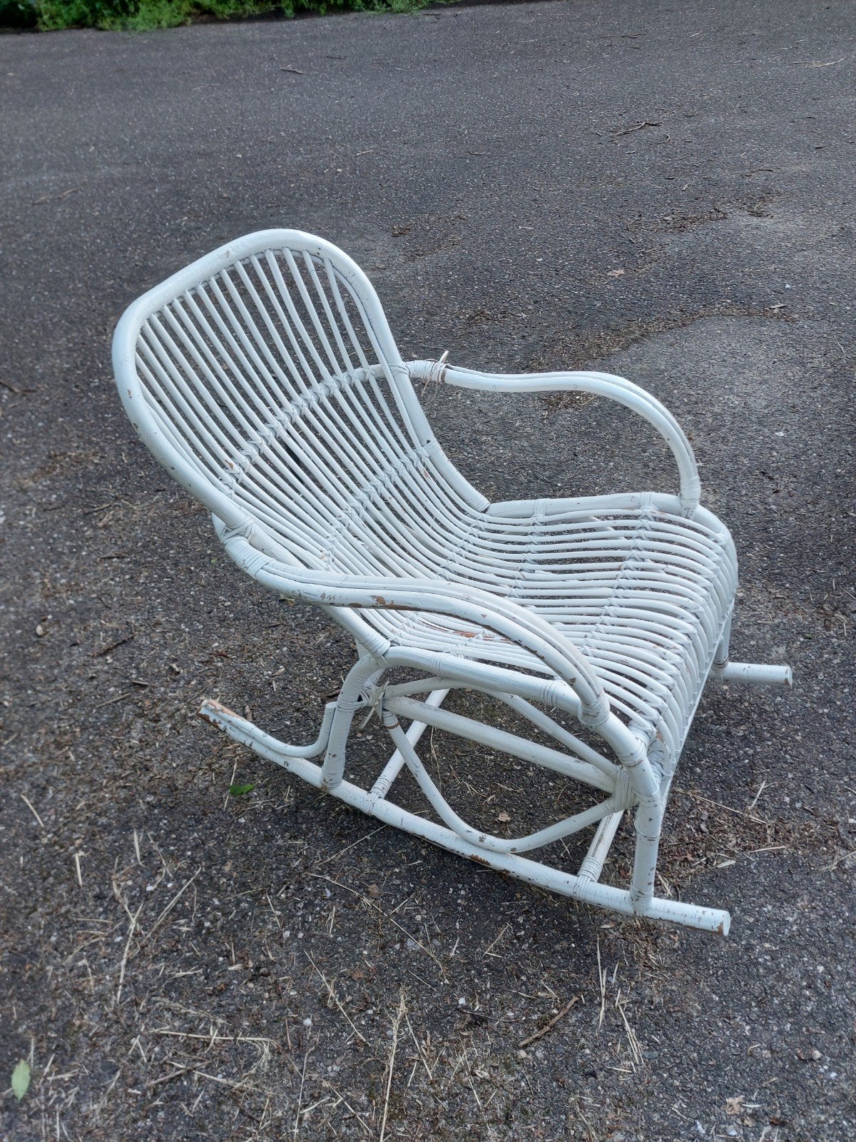 rotan schommelstoel rivierdal, Ophalen, Bruin, Eén