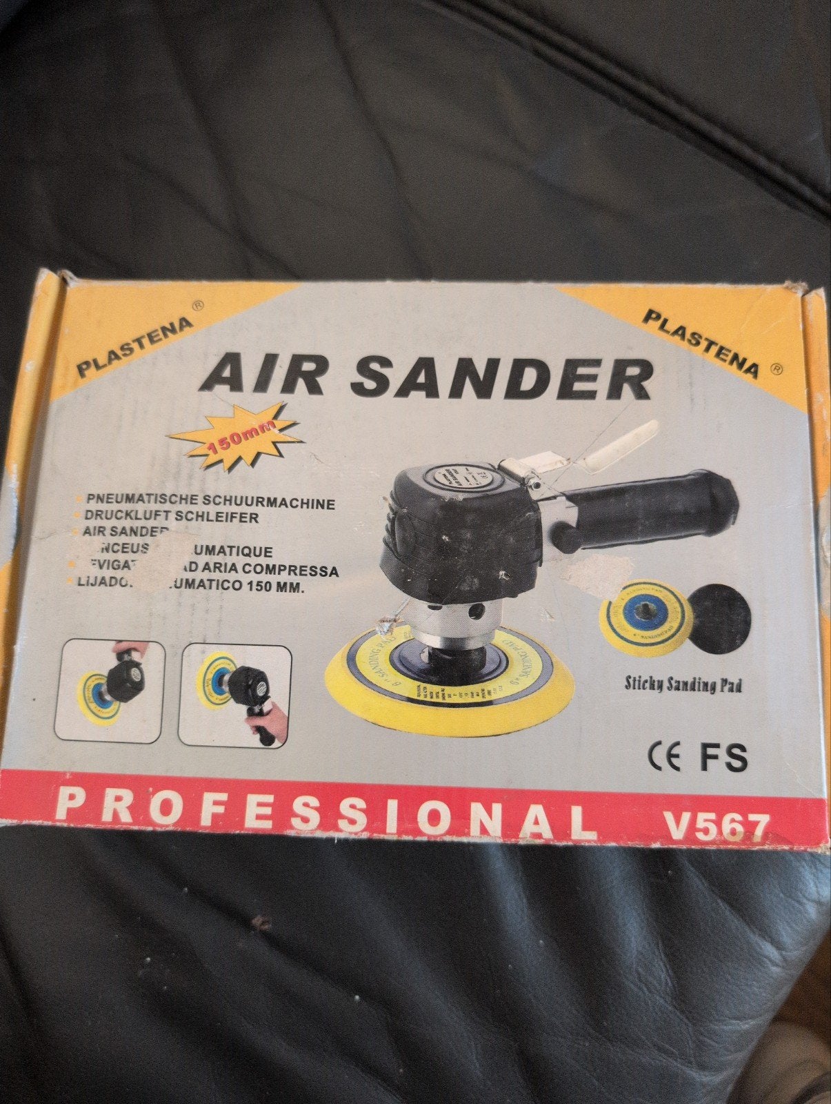 Plastena Air Sander - Pneumatische Schuurmachine, Ophalen of Verzenden, Zo goed als nieuw, Minder dan 600 watt, Overige typen