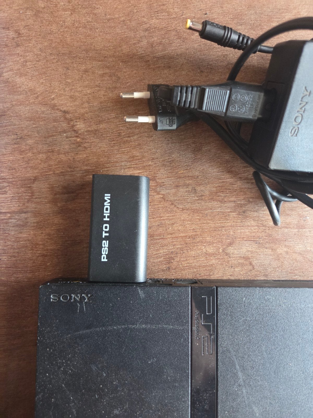 PS2 Slim met HDMI-converter en controllers, Spelcomputers en Games, Spelcomputers | Sony PlayStation 2, Ophalen, Met games, Zwart