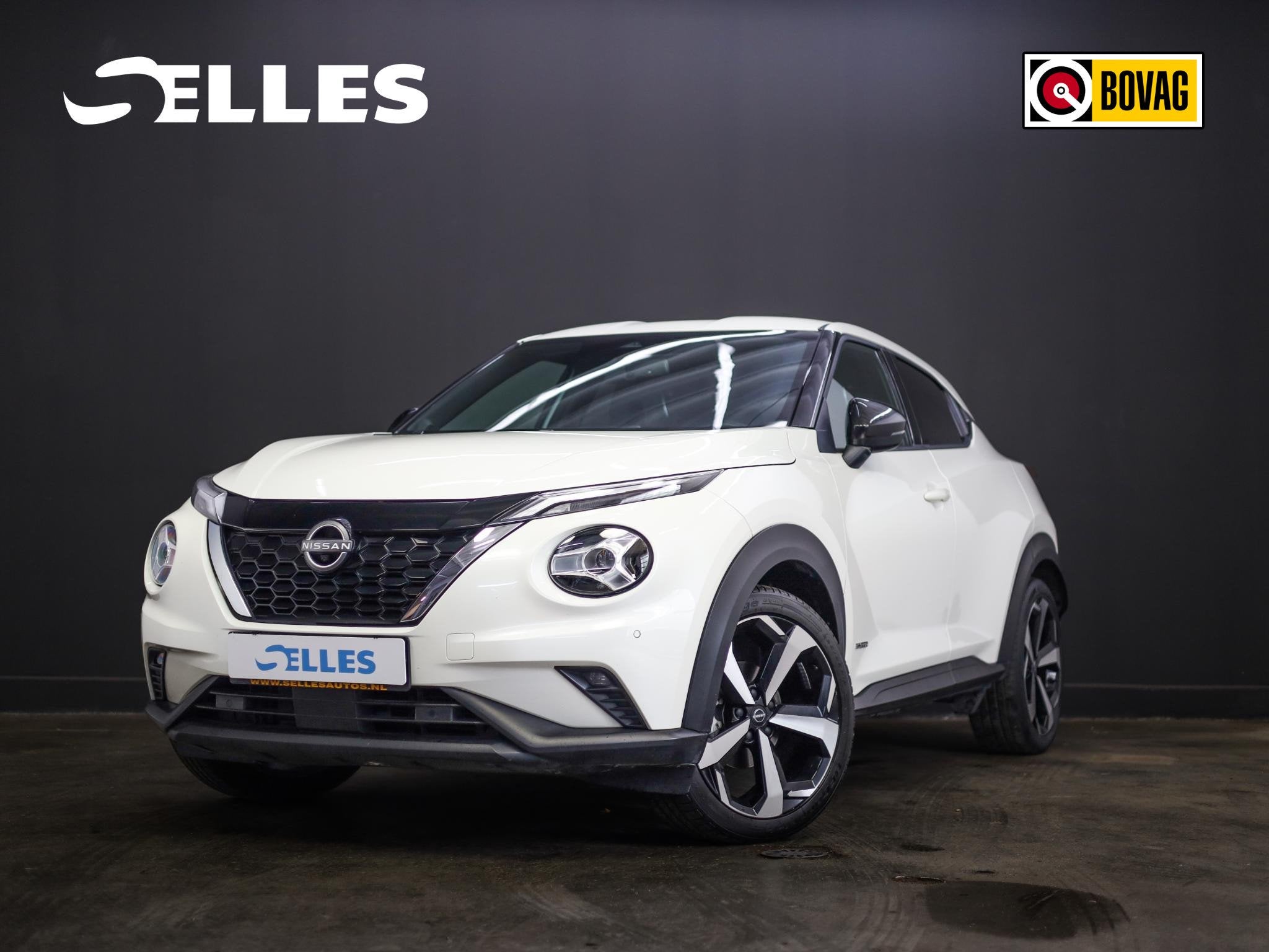 Nissan Juke 1.6 Hybrid Business Premium Tekna | Bose Audio |, Dealer onderhouden, 1300 kg, Gebruikt, Leder en Stof