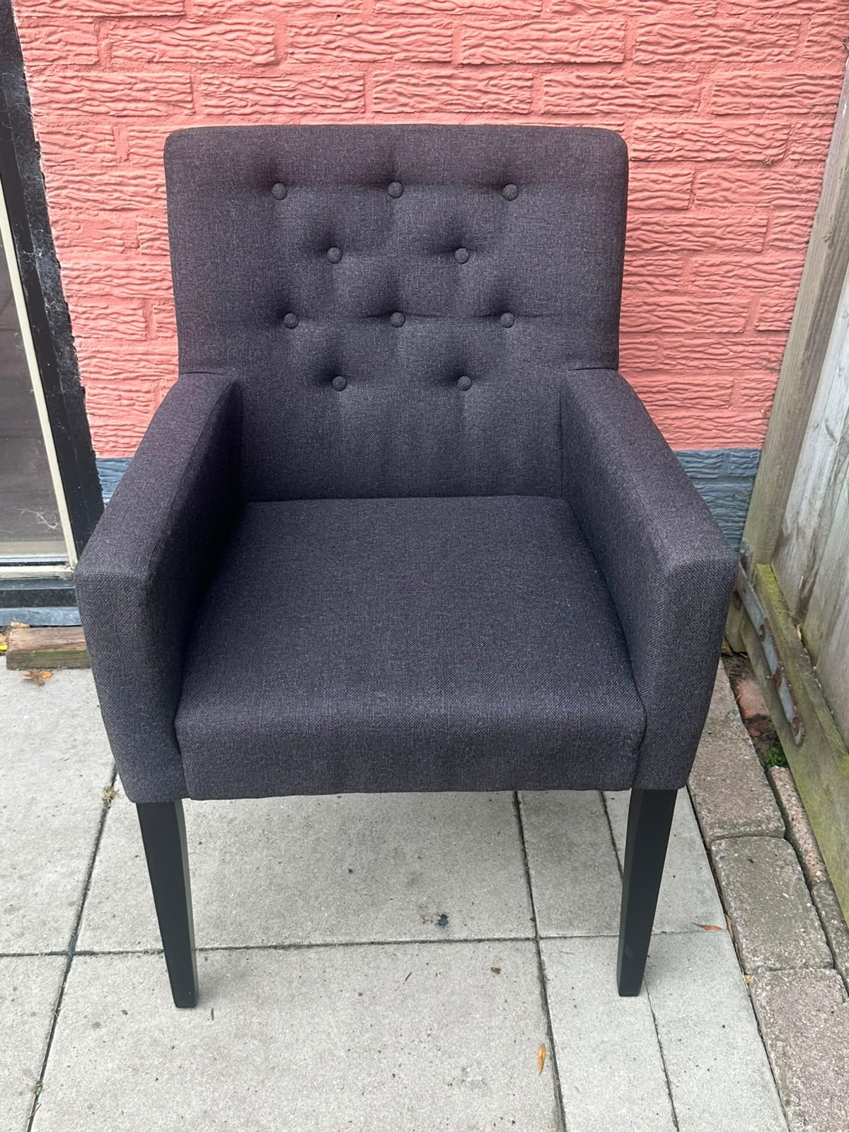 4 Eetkamerstoelen stof, Ophalen, Gebruikt, Vier, Stof