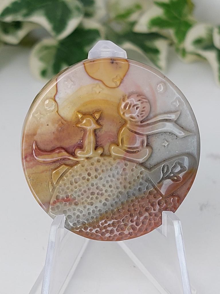 Mooi schijfje met Le petit prince/ de kleine prins, Ophalen of Verzenden, Mineraal