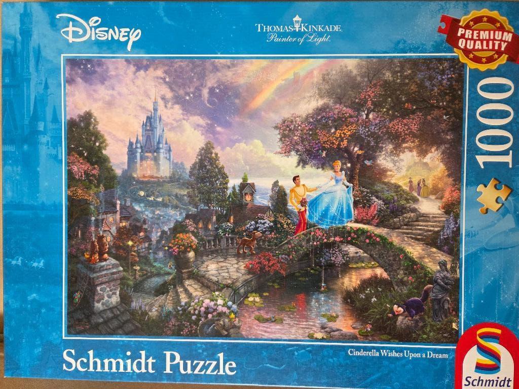 Schmidt puzzel disney Assepoester, Ophalen of Verzenden, 500 t/m 1500 stukjes, Gebruikt