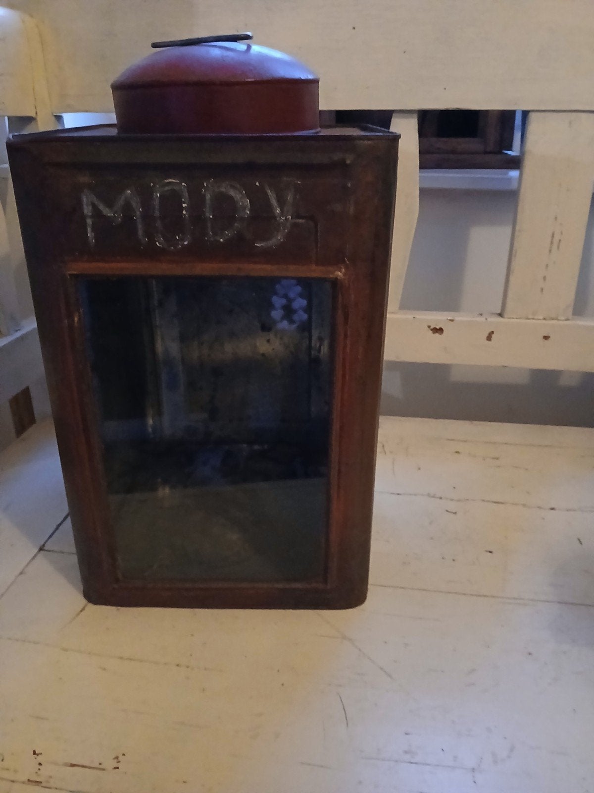 Vintage kroepoekblik 'Mody' voor binnen en buiten, Ophalen of Verzenden