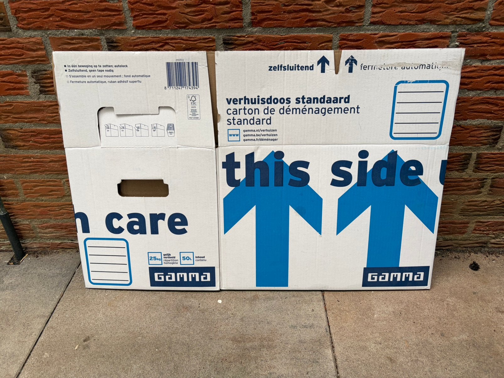 Verhuisdoos, Doe-het-zelf en Verbouw, Kratten en Dozen, Ophalen, Doos, 50 tot 75 cm, Zo goed als nieuw