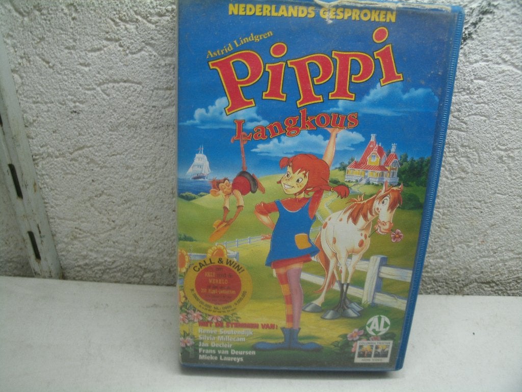 vhs 176a pippi langkous, Ophalen of Verzenden, VHS