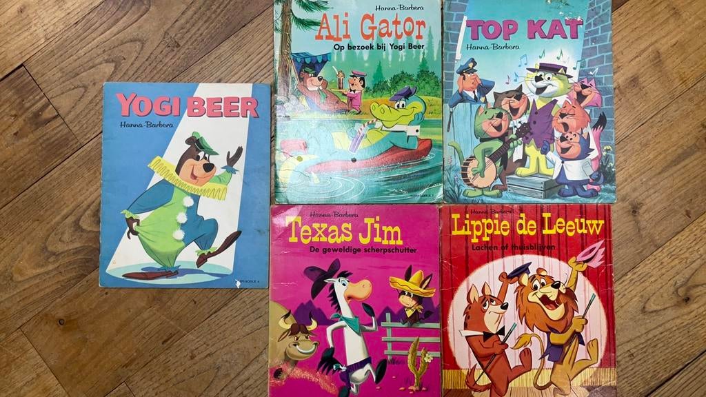 Vijf Happy Boekjes van Hanna-Barbera, Antiek en Kunst, Ophalen of Verzenden