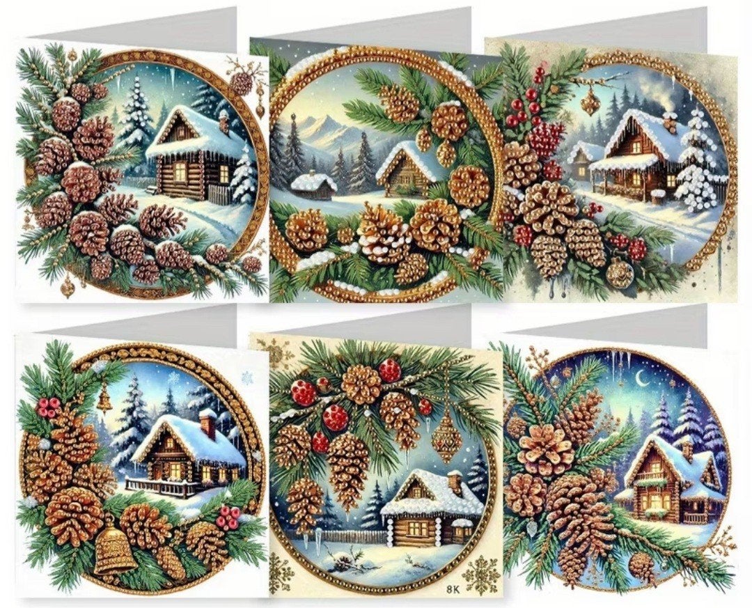 Diamond painting kerstkaarten, Ophalen of Verzenden, Nieuw, Kerst, Overige typen