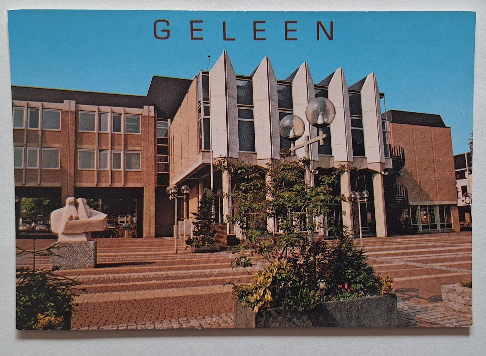 Ansichtkaart Geleen Stadhuis - Gelopen, Ophalen of Verzenden, 1960 tot 1980, Gelopen, Limburg