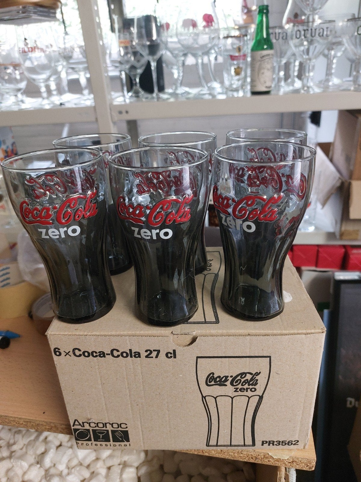 Coca cola zero glazen, Ophalen of Verzenden, Zo goed als nieuw, Frisdrankglas