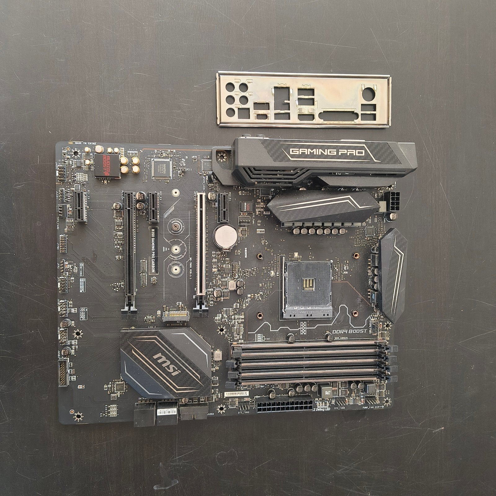 MSI B350 Gaming Pro Carbon Moederbord met I/O Shield, Computers en Software, Moederborden, Ophalen of Verzenden
