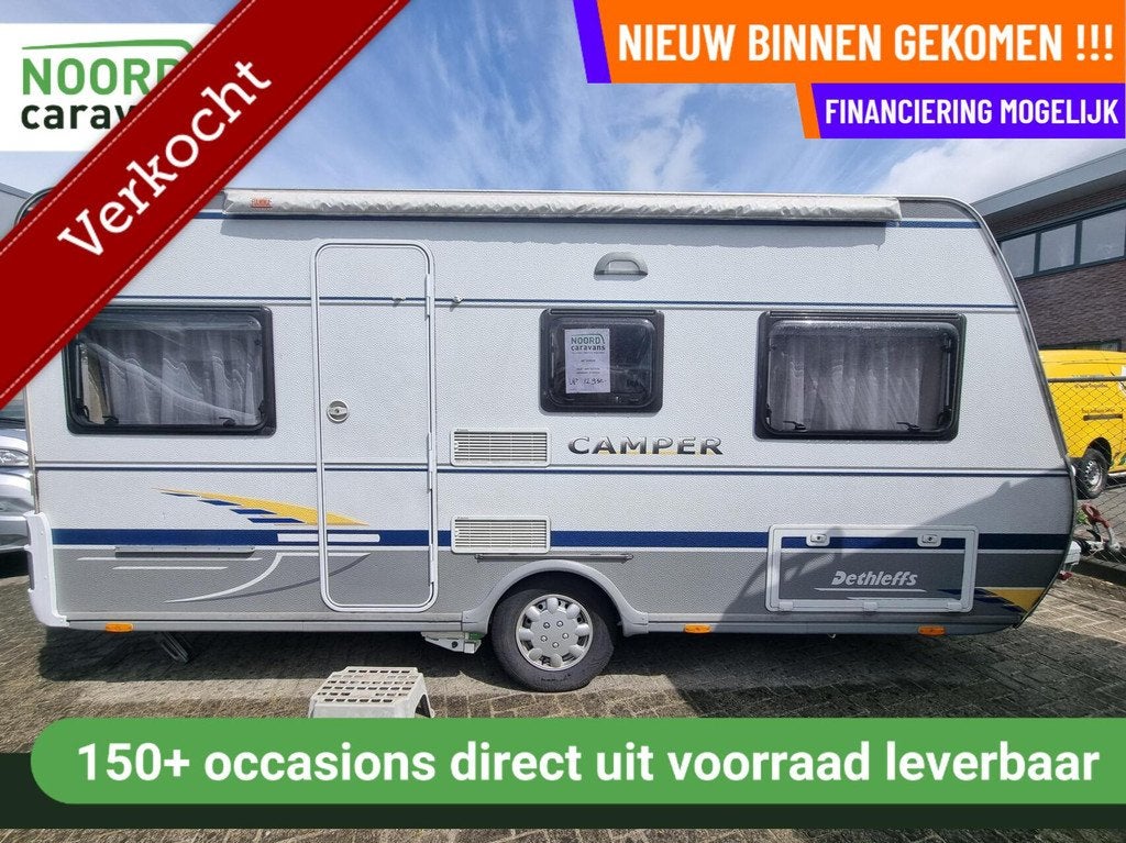 Dethleffs camper 460 DB MOVER + VOORTENT +ZAKLUIFEL+DWARSBED, Caravans en Kamperen, Mover, Rondzit, Bedrijf, Tot en met 4